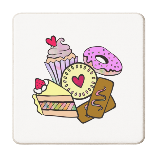 Crazy Cake - personalised beer coaster by Cassie Swindlehurst