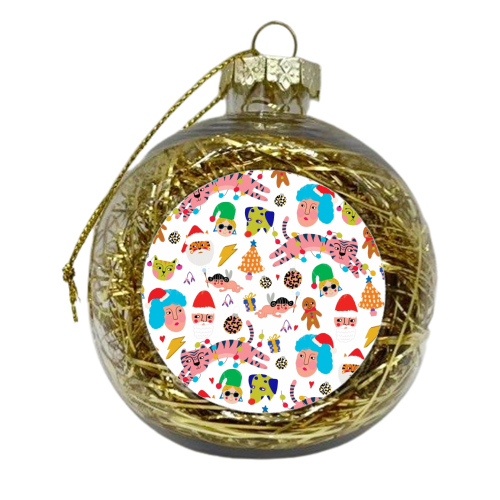 CRAZY CHRISTMAS - xmas bauble by Nichola Cowdery