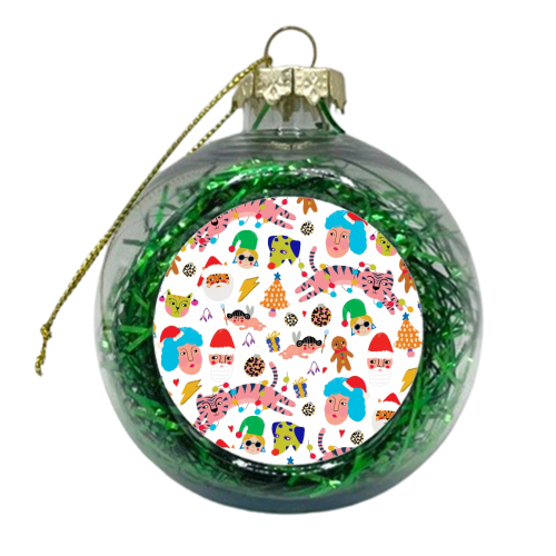 CRAZY CHRISTMAS - xmas bauble by Nichola Cowdery