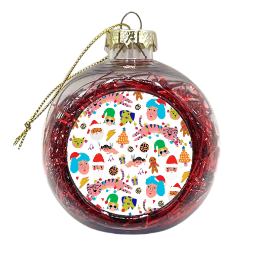 CRAZY CHRISTMAS - xmas bauble by Nichola Cowdery