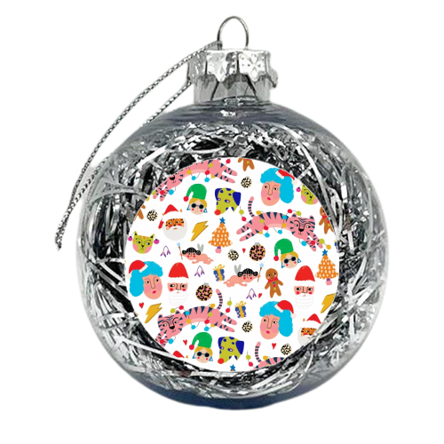 CRAZY CHRISTMAS - xmas bauble by Nichola Cowdery