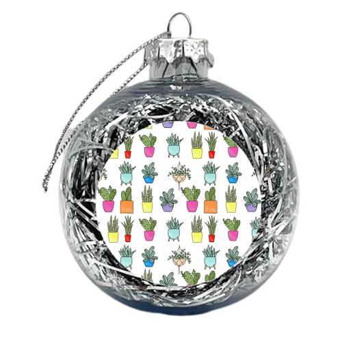 crazy plant lover - xmas bauble by marie goodchild