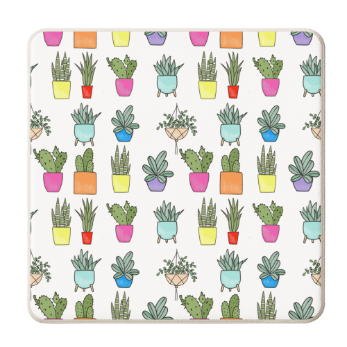 crazy plant lover - personalised beer coaster by marie goodchild