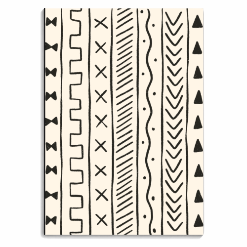 Cream Mudcloth - personalised A4, A5, A6 notebook by Alice Palazon