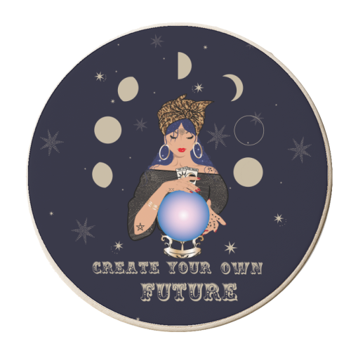 Create Your Own Future - personalised beer coaster by Luxe and Loco