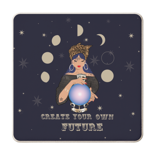 Create Your Own Future - personalised beer coaster by Luxe and Loco