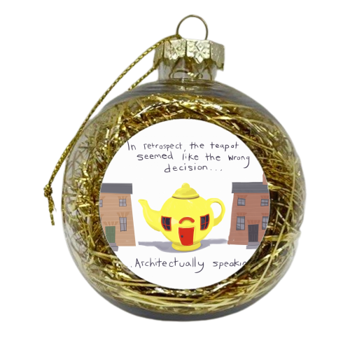 Creativitea-pot - xmas bauble by Sarah O' Leary