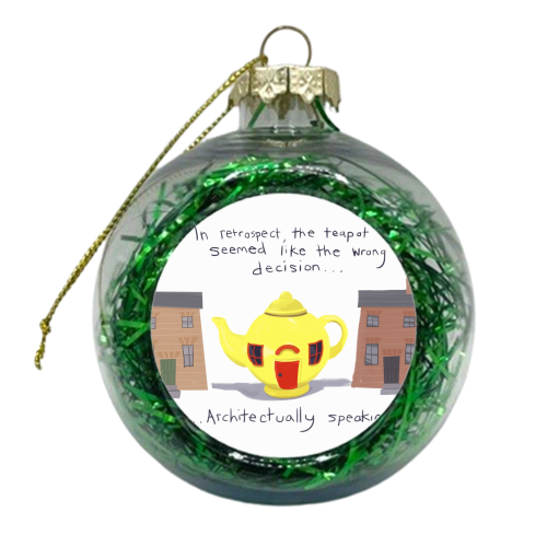 Creativitea-pot - xmas bauble by Sarah O' Leary