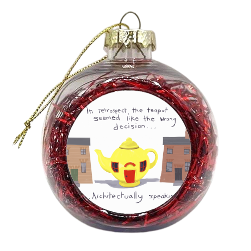 Creativitea-pot - xmas bauble by Sarah O' Leary