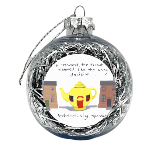 Creativitea-pot - xmas bauble by Sarah O' Leary