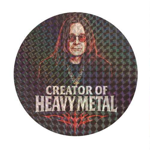 Creator of Heavy Metal - Circle Sticker by Ms Doodle