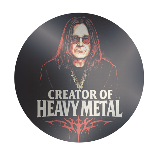 Creator of Heavy Metal - Circle Sticker by Ms Doodle