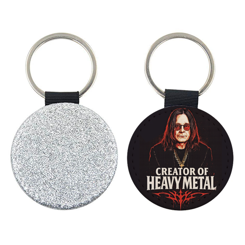 Creator of Heavy Metal - keyring by Ms Doodle