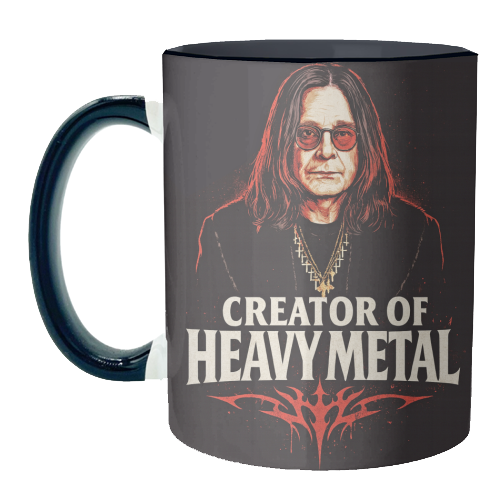 Creator of Heavy Metal - unique mug by Ms Doodle
