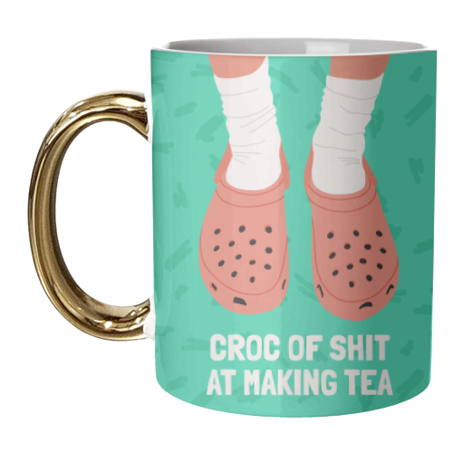 CROC OR SHIT TEA - unique mug by AbiGoLucky