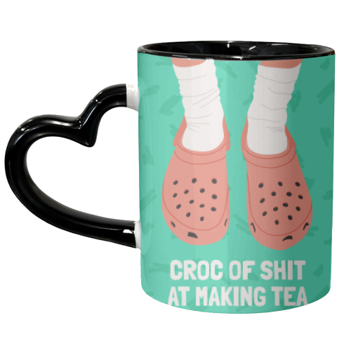 CROC OR SHIT TEA - unique mug by AbiGoLucky