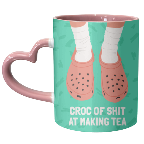CROC OR SHIT TEA - unique mug by AbiGoLucky