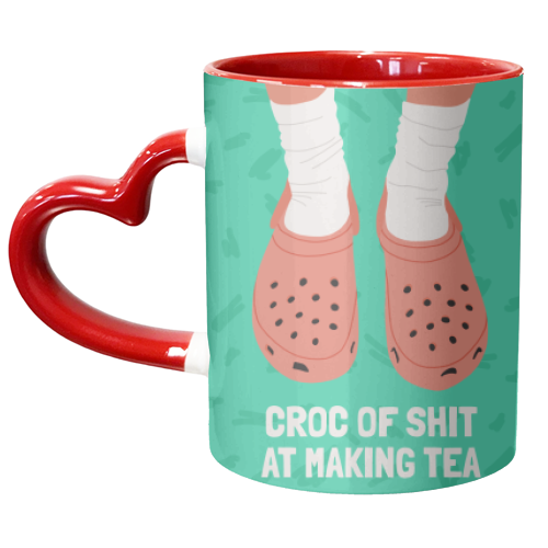 CROC OR SHIT TEA - unique mug by AbiGoLucky
