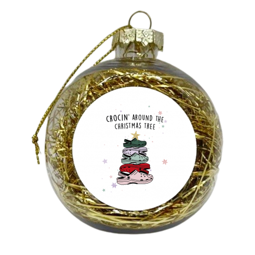 Crocin' Around The Christmas Tree - xmas bauble by Kind of Simple Designs