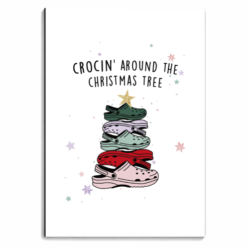 Crocin' Around The Christmas Tree - personalised A4, A5, A6 notebook by Kind of Simple Designs