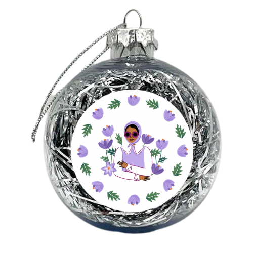 Crocus lady - xmas bauble by Sakina Saidi