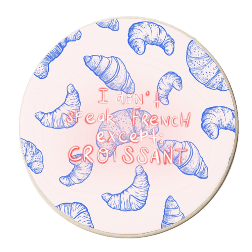 Croissant - personalised beer coaster by Yaz Raja