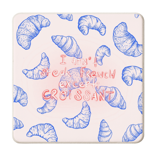 Croissant - personalised beer coaster by Yaz Raja