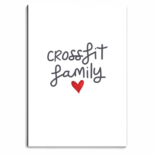 Crossfit family - personalised A4, A5, A6 notebook by The Boy and the Bear