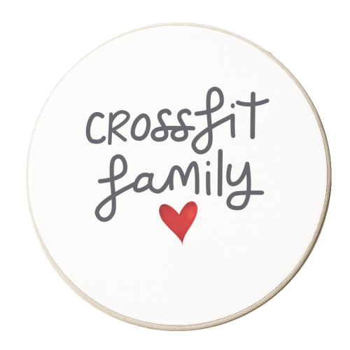 Crossfit family - personalised beer coaster by The Boy and the Bear