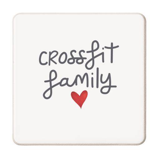 Crossfit family - personalised beer coaster by The Boy and the Bear