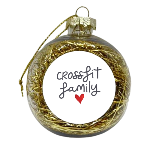 Crossfit family - xmas bauble by The Boy and the Bear