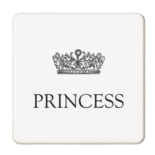 Crown Princess - personalised beer coaster by Adam Regester