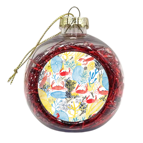 Cruising crabs - xmas bauble by Michelle Walker