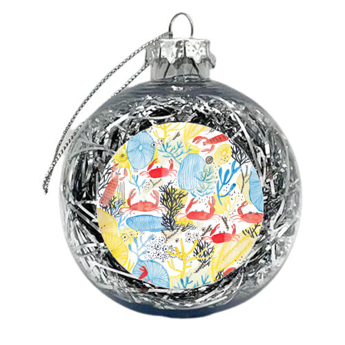 Cruising crabs - xmas bauble by Michelle Walker
