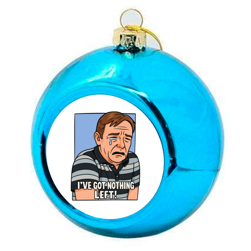 Crying Ian - colourful christmas bauble by Ms Doodle