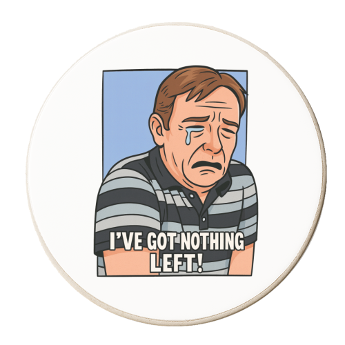 Crying Ian - personalised beer coaster by Ms Doodle