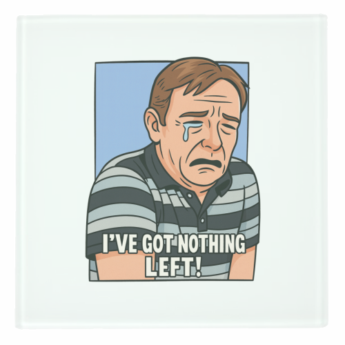 Crying Ian - personalised beer coaster by Ms Doodle