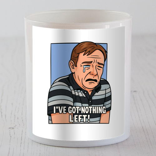 Crying Ian - scented candle by Ms Doodle