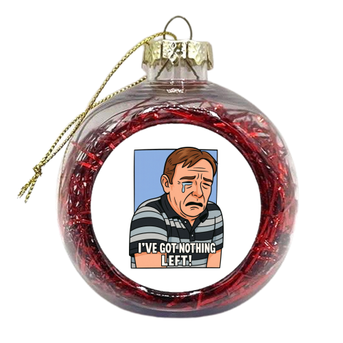Crying Ian - xmas bauble by Ms Doodle