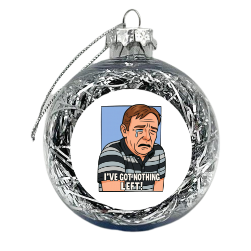 Crying Ian - xmas bauble by Ms Doodle