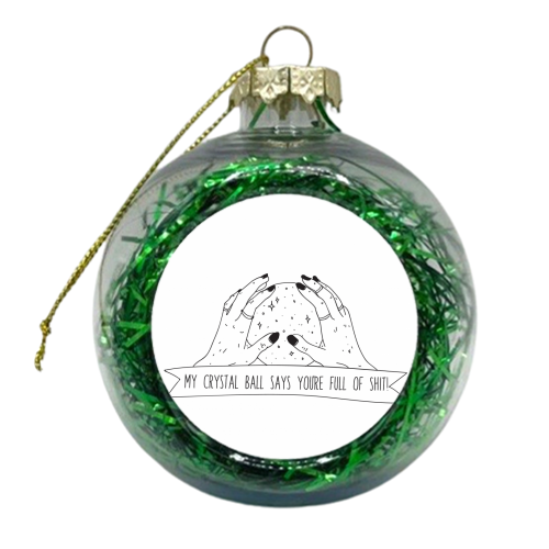 Crystal Ball - xmas bauble by Phie Hackett