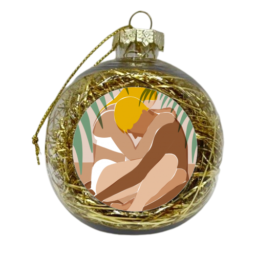 Cuddle All Day - xmas bauble by Uma Prabhakar Gokhale