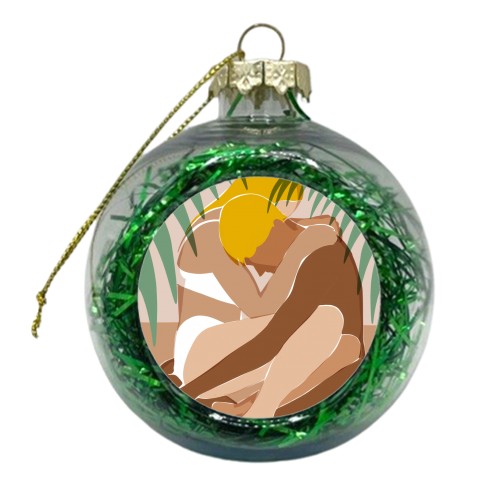 Cuddle All Day - xmas bauble by Uma Prabhakar Gokhale
