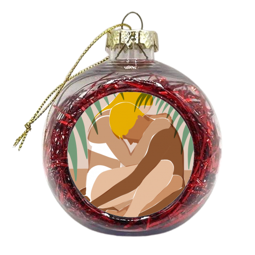 Cuddle All Day - xmas bauble by Uma Prabhakar Gokhale