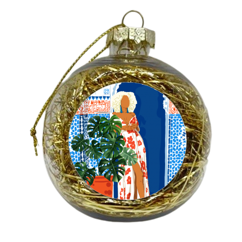 Culture is the arts elevated to a set of beliefs - xmas bauble by Uma Prabhakar Gokhale