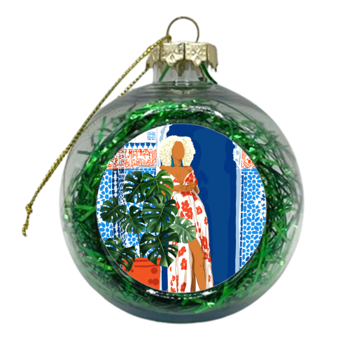 Culture is the arts elevated to a set of beliefs - xmas bauble by Uma Prabhakar Gokhale