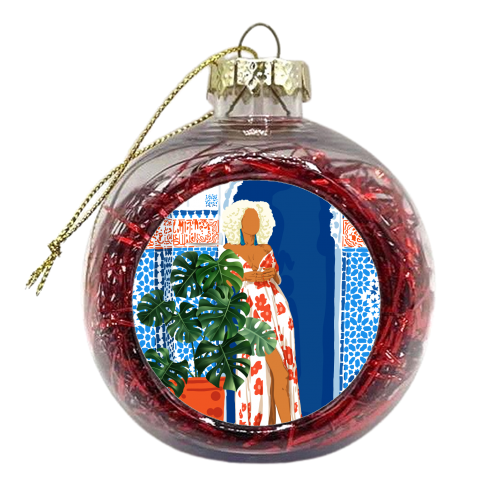 Culture is the arts elevated to a set of beliefs - xmas bauble by Uma Prabhakar Gokhale