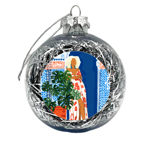 Culture is the arts elevated to a set of beliefs - xmas bauble by Uma Prabhakar Gokhale