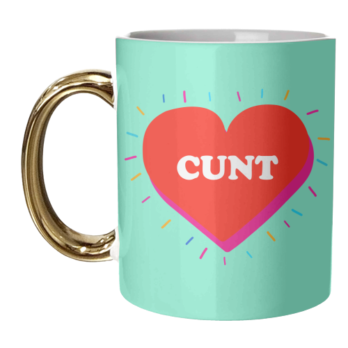 CUNT HEART - unique mug by Lilly Rose