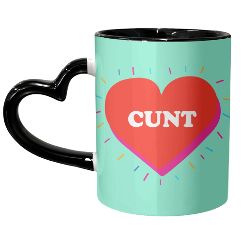 CUNT HEART - unique mug by Lilly Rose